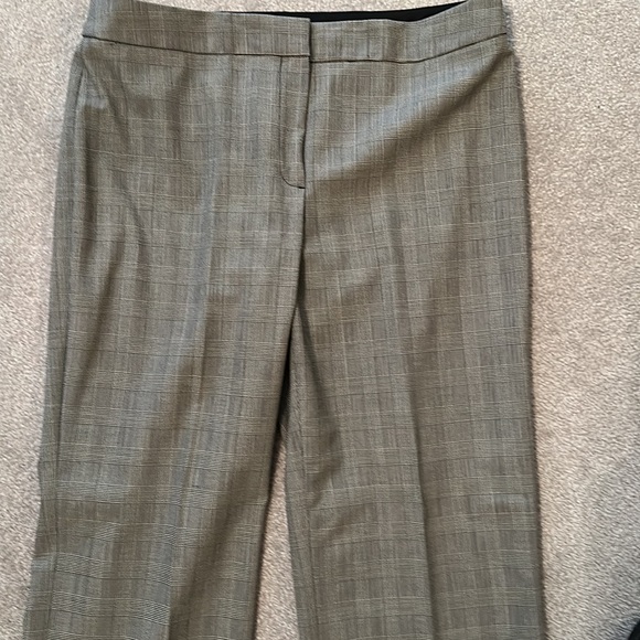 NWOT LADIES SZ 12 stretch JONES NEW YORK COLLECTION PANTS CLASSIC BLK/wht=grey - Picture 3 of 7